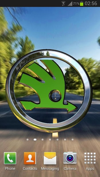 3D SKODA Logo HD LWP