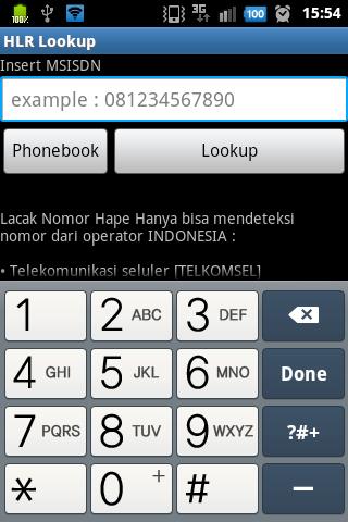 Lacak Nomor Telepon HLR Lookup