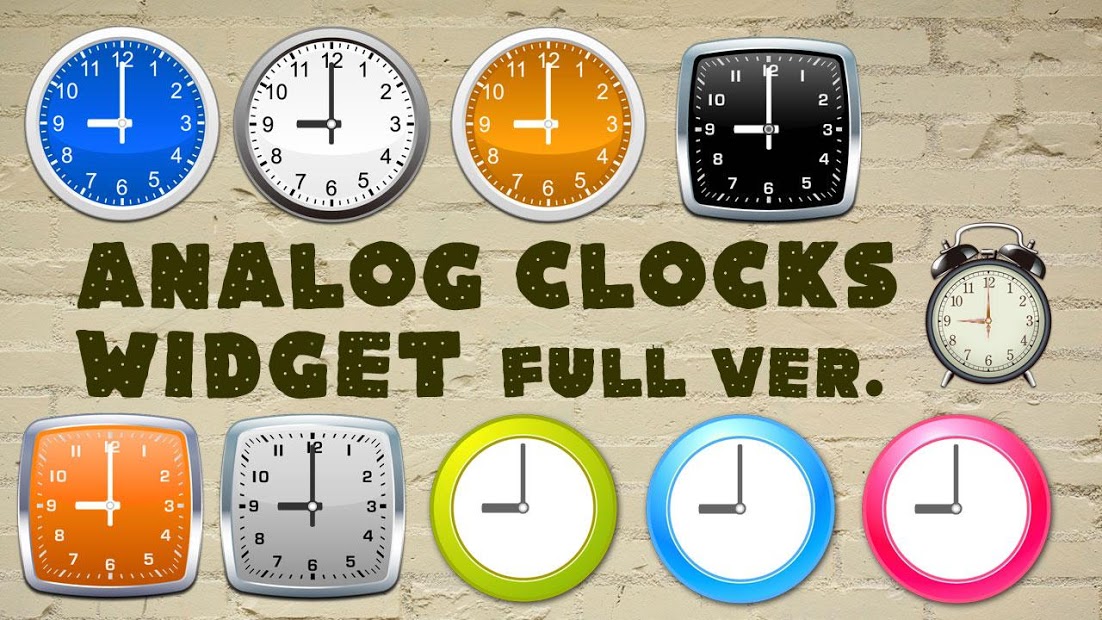 Analog clocks widget Full Simp