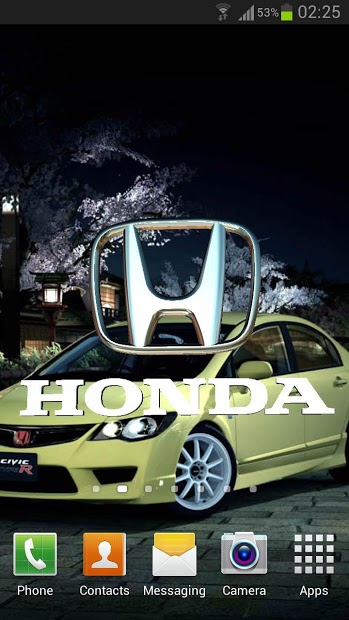 3D HONDA Logo HD LWP