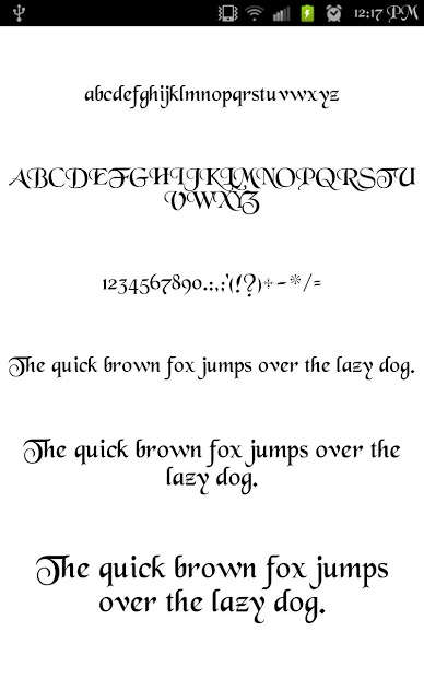 Gothic Pack for FlipFont