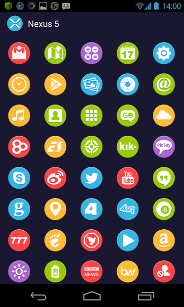 Nexus 5 Multi Launcher Theme