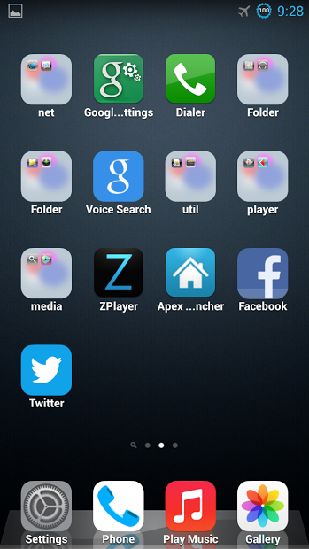 IOS 7 launcher from Ashron