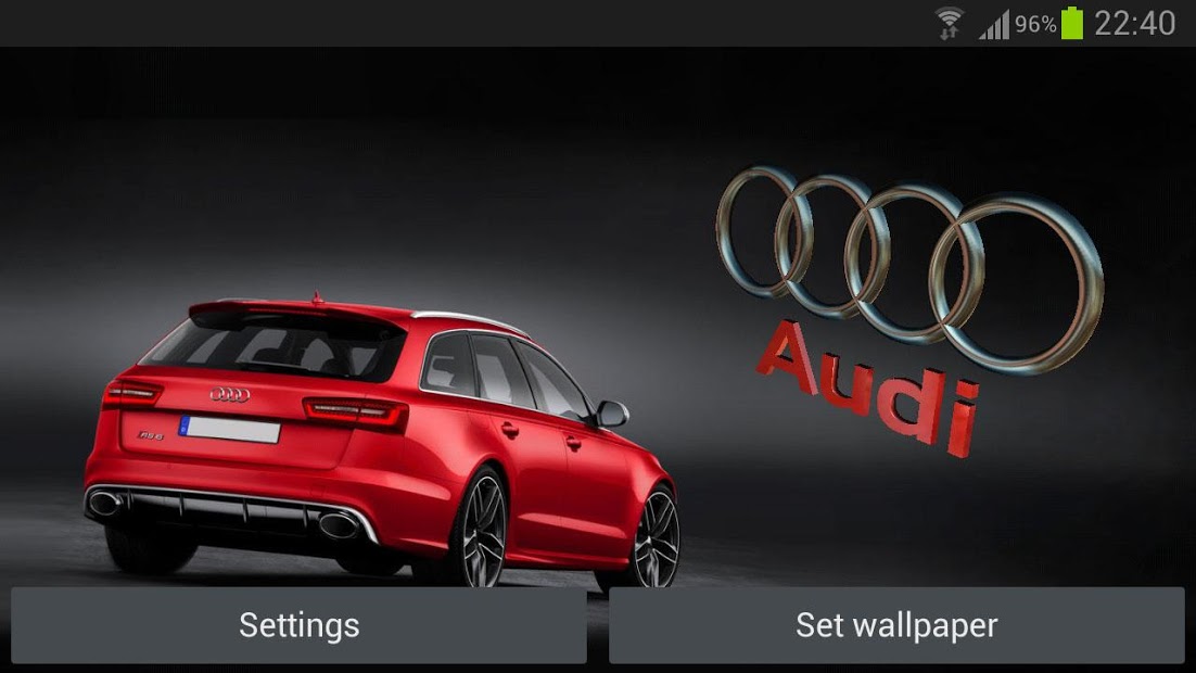 3D AUDI Logo HD Live Wallpaper