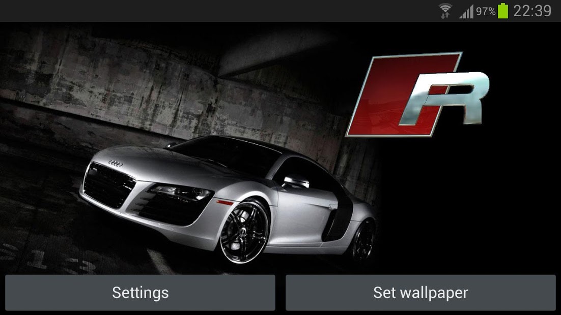 3D AUDI Logo HD Live Wallpaper