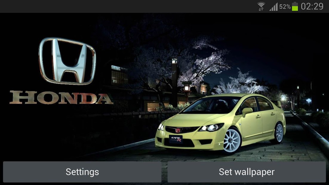 3D HONDA Logo HD LWP