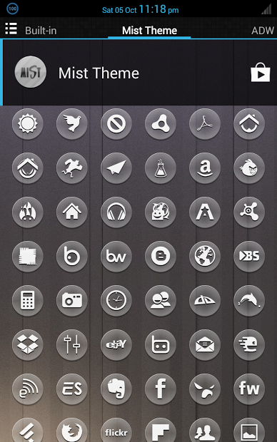 Mist (ADW/Apex/GO/Nova) Icons