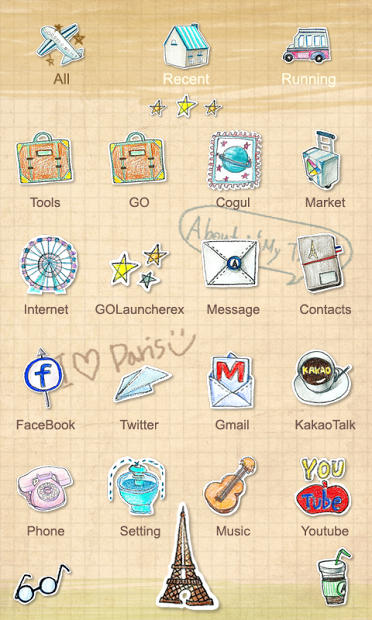 Parisien - GO Launcher Theme