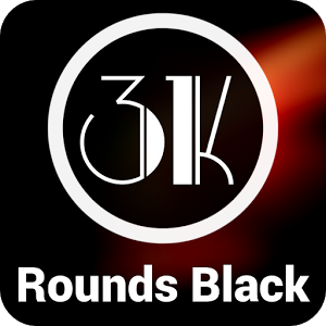 3K Rounds Black - Icon Pack 1.4.2