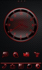 Sleek Ebony Red GO Theme