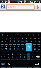 Squared Cyan HD Keyboard Skin