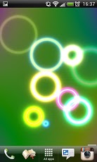 Neon Rings Live Wallpaper