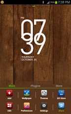 iShelf DarkWood Launcher Theme