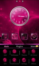 GO Launcher Pink Neon theme PR
