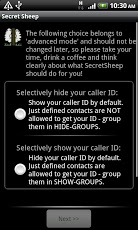 SecretSheep - hide caller ID