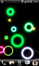 Neon Rings Live Wallpaper