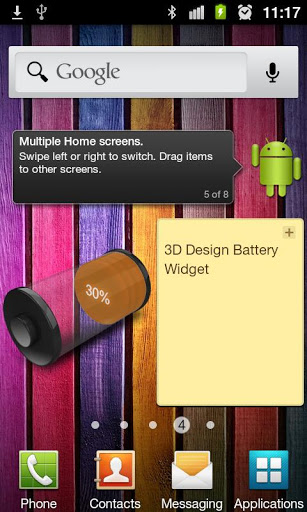 3D Design Battery Widget