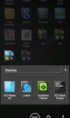 ADW APEX GO - ICS Glass Theme