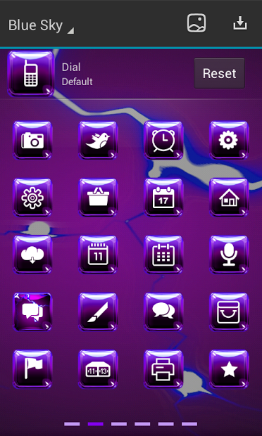 Purple Sky Next Launcher 3D