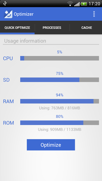 Speed up android booster