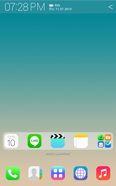 [Full HD] iOS7 Atom theme