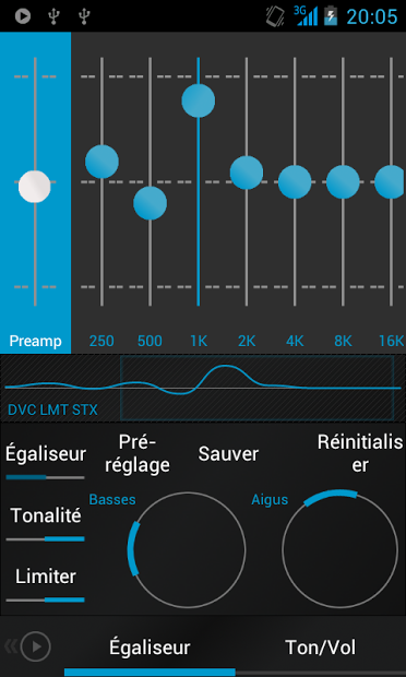 Poweramp Skin Flat Cyan DONATE