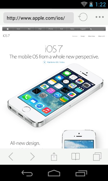 iOS 7 Browser