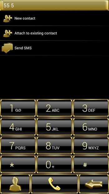 exDialer GlassMetalFrame Gold