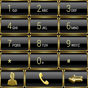 exDialer GlassMetalFrame Gold 1.0