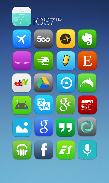 iOS7 HD Apex Nova ADW Theme