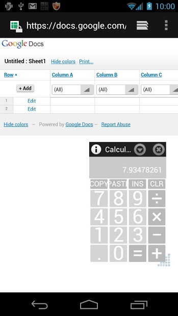 AirCalc On-Screen calculator