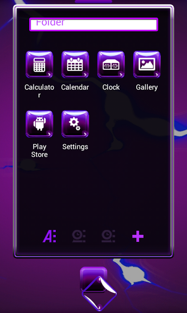 Purple Sky Next Launcher 3D