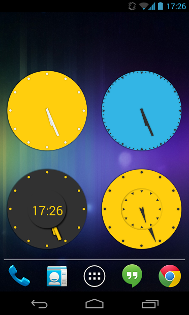 Wow KitKat Clock Widgets