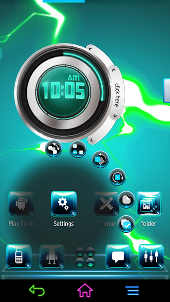 Cyan Sky for Next Launcher 3D