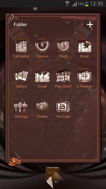 Next Launcher Chocolate Theme