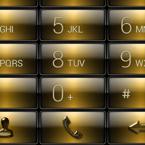 exDialer Gloss Gold Theme Skin 1.0