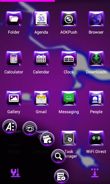 Purple Sky Next Launcher 3D