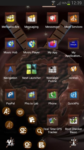 Next Launcher Chocolate Theme