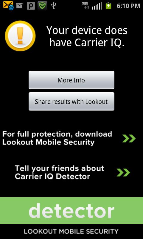 Carrier IQ Detector