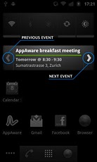 Calendar Scroll Widget Agenda