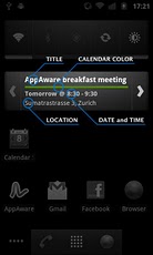 Calendar Scroll Widget Agenda