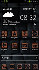 Burn Wood GO Launcher EX Theme