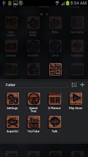 Burn Wood GO Launcher EX Theme