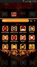 Fire Me GO Launcher EX theme