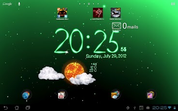 Weather Clock Live Wallpaper