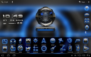 3D LASER GO Launcher EX theme