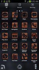 Burn Wood GO Launcher EX Theme