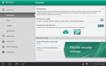 Kaspersky Tablet Security