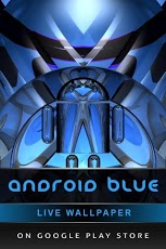 Laser Clock ANDROID BLUE