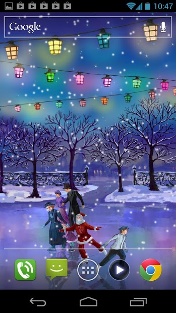 Christmas Rink Live Wallpaper